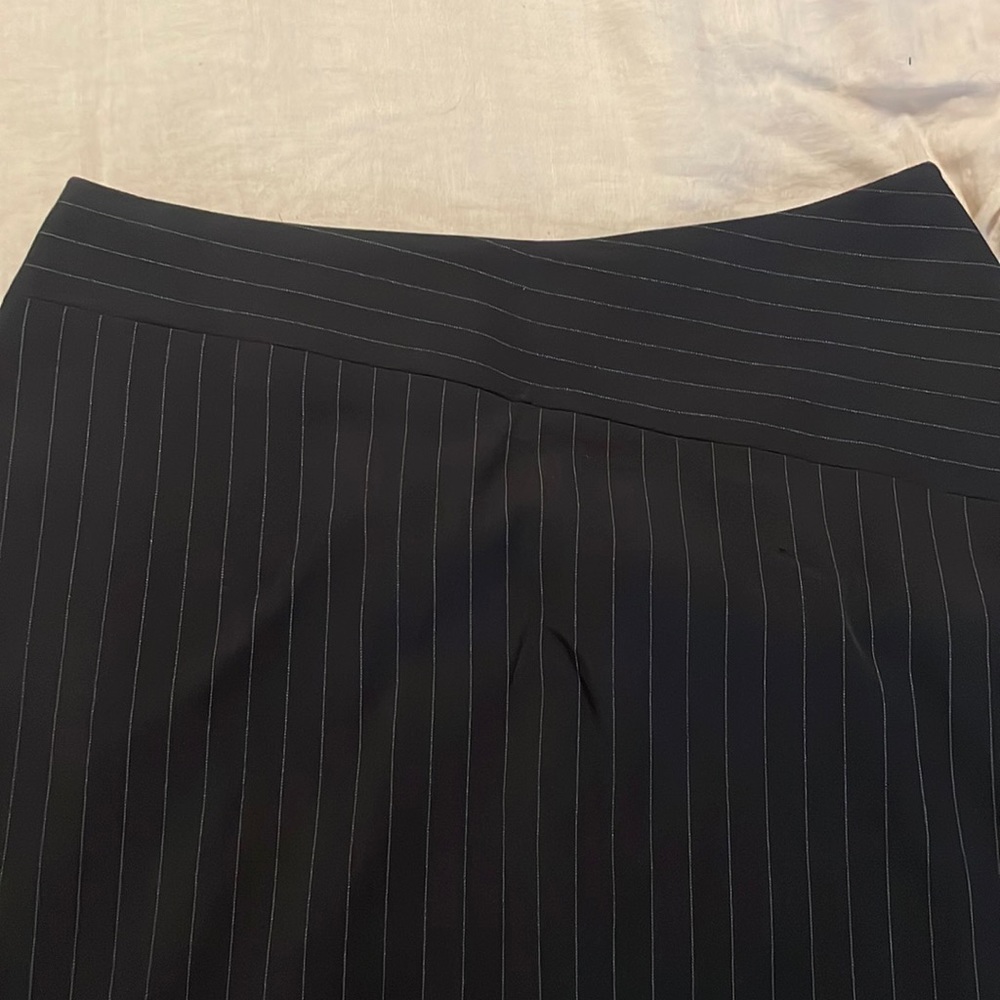 Size 10 pinstripe knee length skirt
